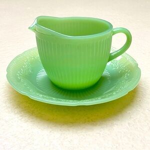 Fire King Jadeite Cup Saucer